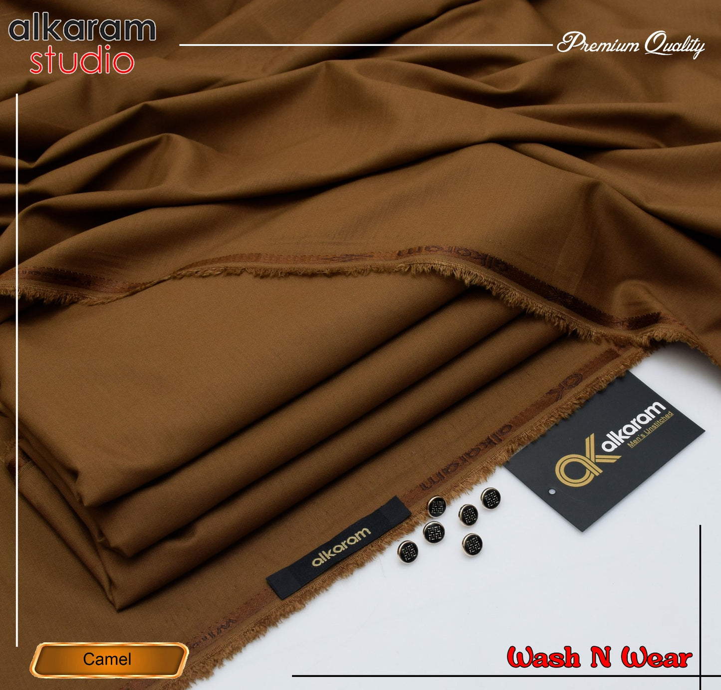 ALKARAM UNSTITCHED WINTER WASH & WEAR CODE 051