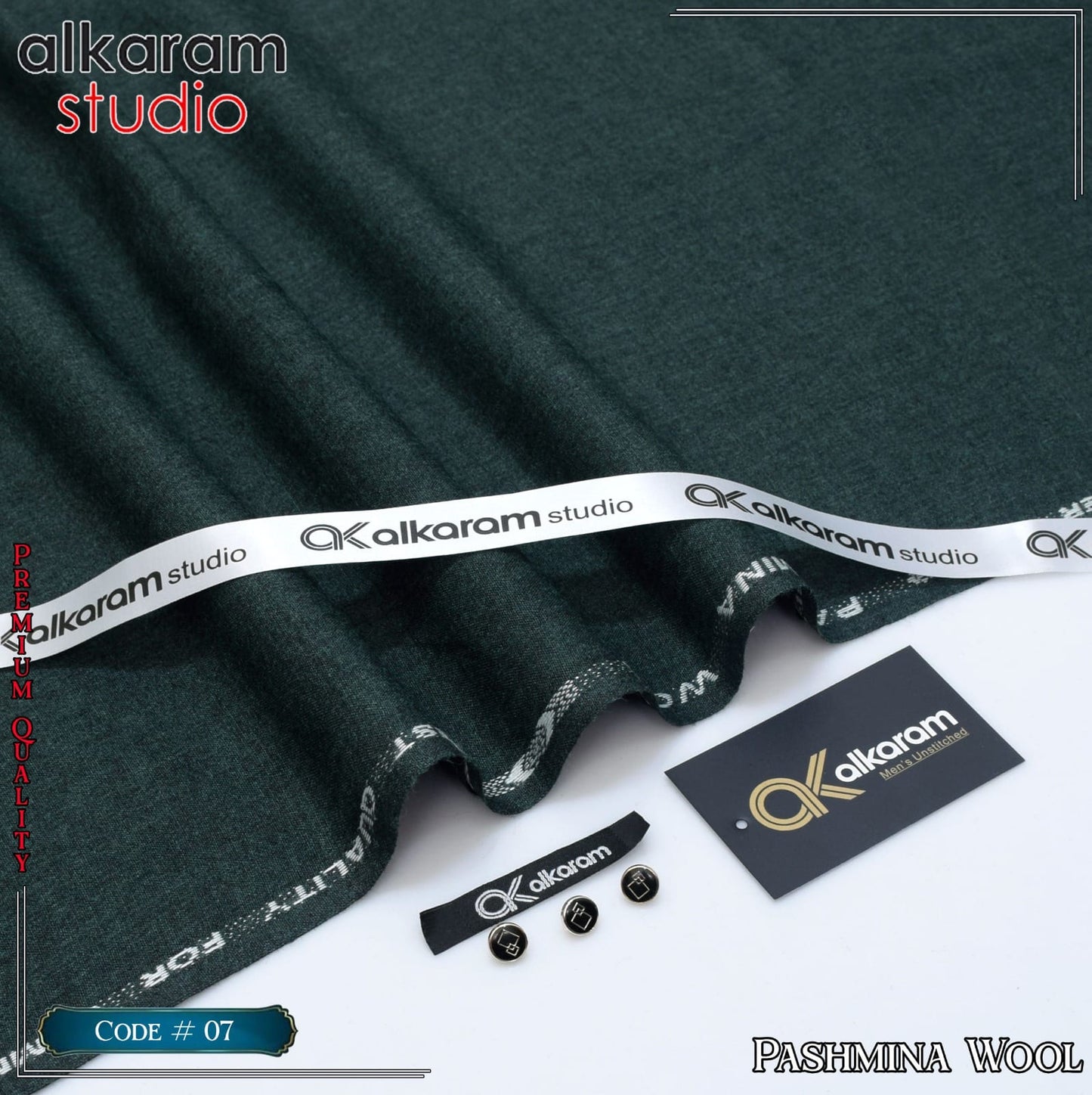 ALKARAM UNSTITCHED WINTER PASHMINA WOOL CODE 068