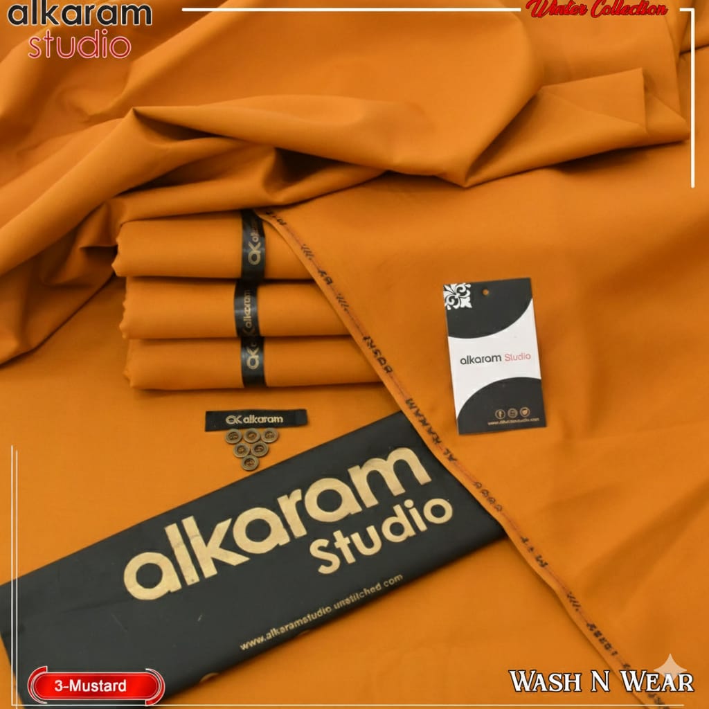 ALKARAM UNSTITCHED WINTER WASH & WEAR CODE 035