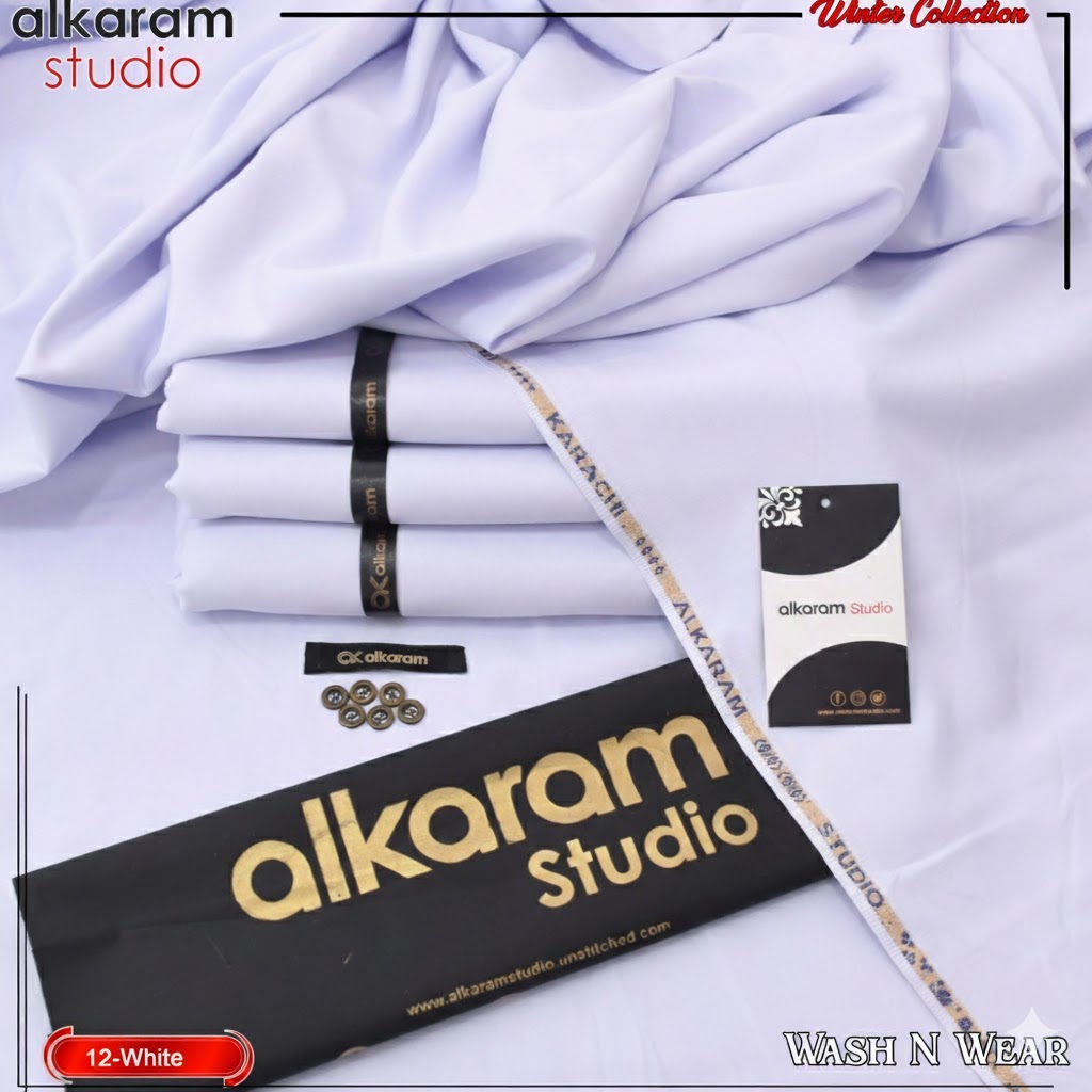 ALKARAM UNSTITCHED WINTER WASH & WEAR CODE 039