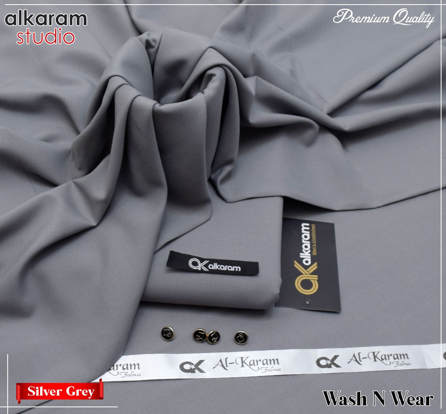 ALKARAM UNSTITCHED WINTER WASH & WEAR CODE 057