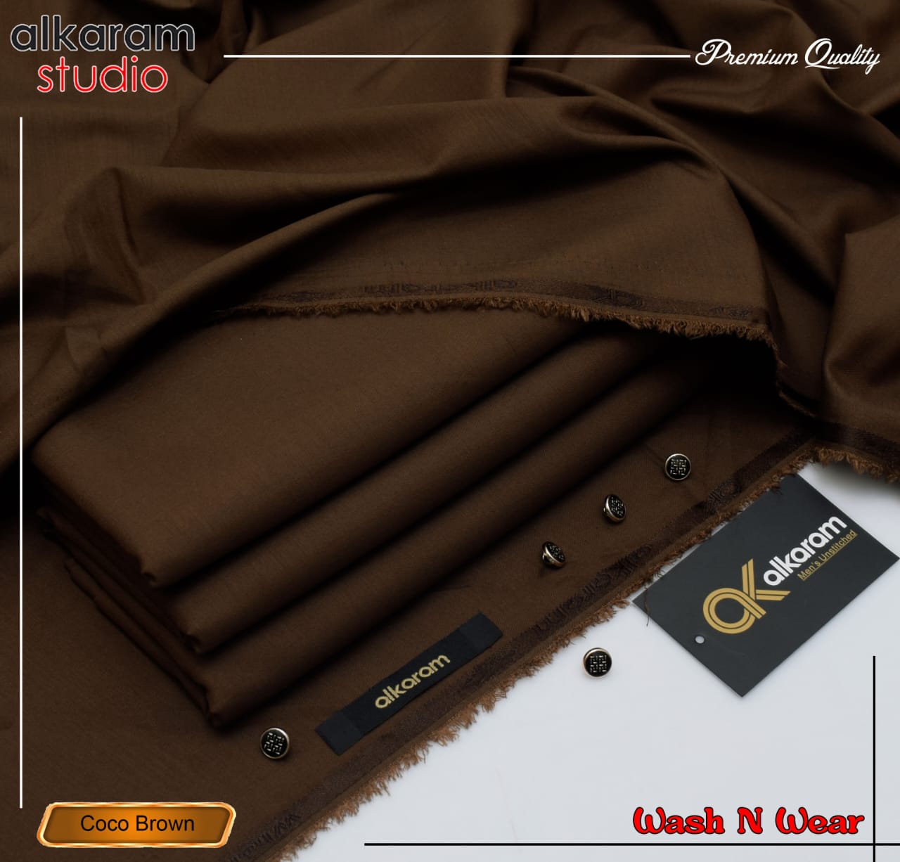ALKARAM UNSTITCHED WINTER WASH & WEAR CODE 044