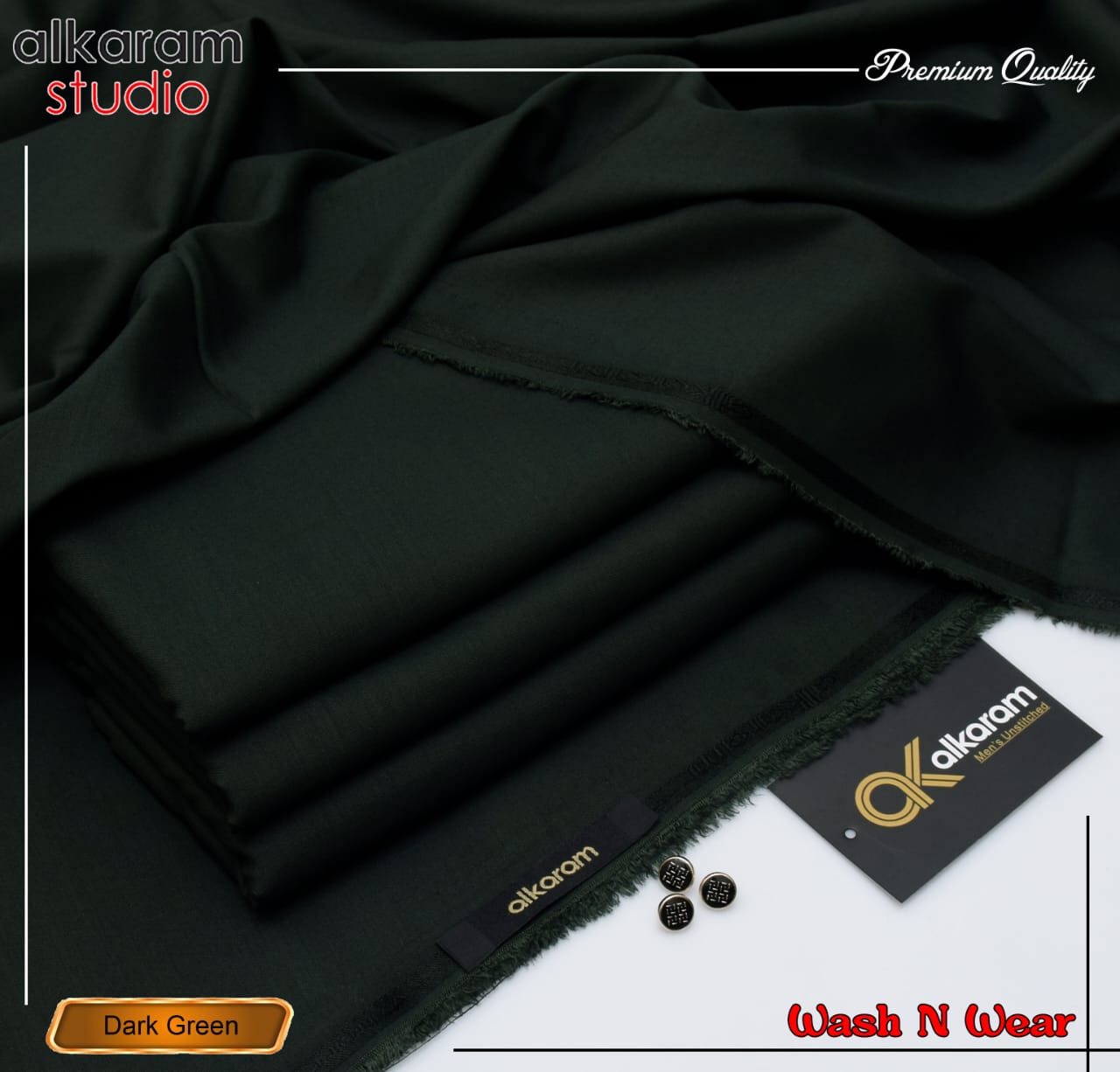 ALKARAM UNSTITCHED WINTER WASH & WEAR CODE 048