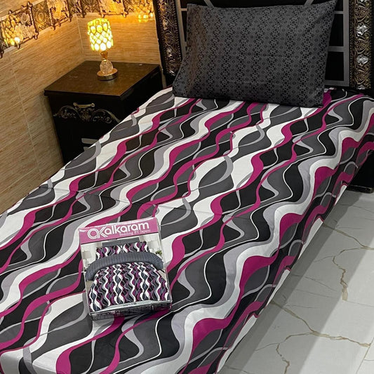 Alkaram 4pc Single Pair Bedsheet code 506