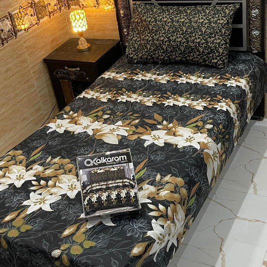 Alkaram 4pc Single Pair Bedsheet code 516