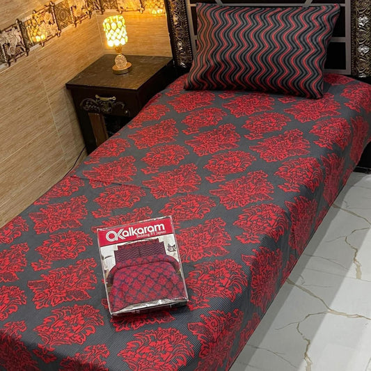Alkaram 4pc Single Pair Bedsheet code 524