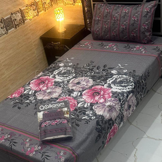 Alkaram 4pc Single Pair Bedsheet code 530