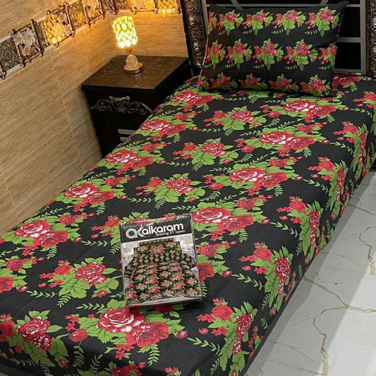 Alkaram 4pc Single Pair Bedsheet code 535
