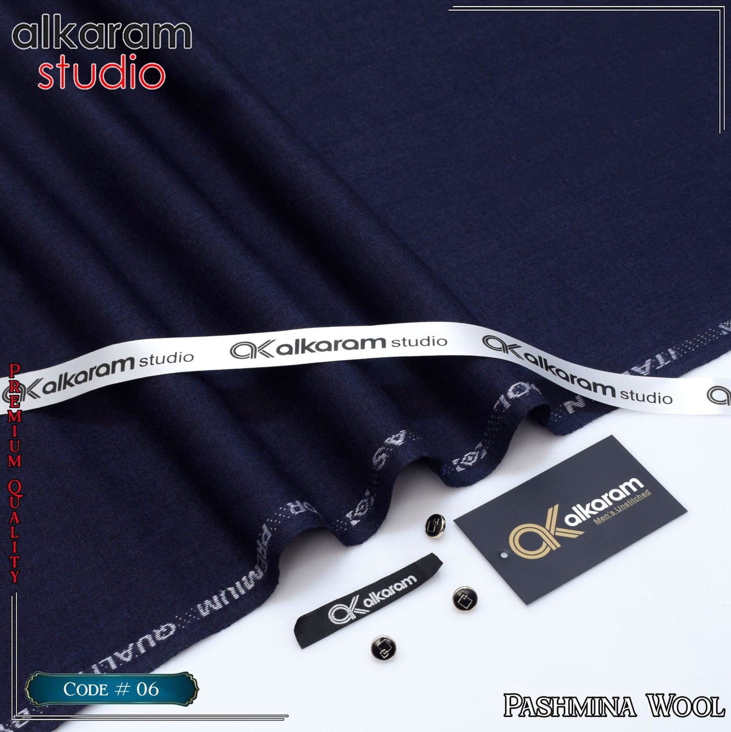 ALKARAM UNSTITCHED WINTER PASHMINA WOOL CODE 070