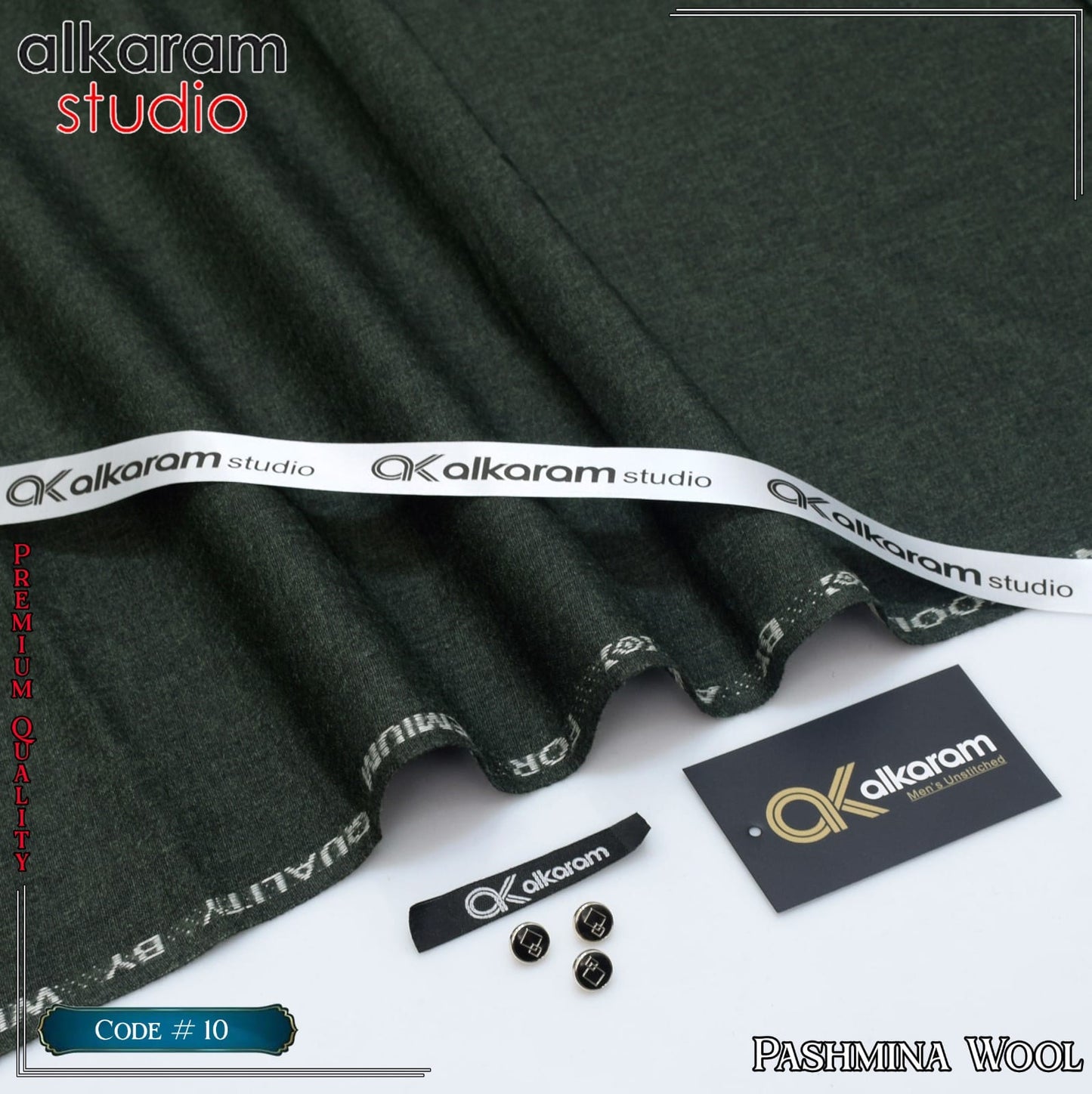 ALKARAM UNSTITCHED WINTER PASHMINA WOOL CODE 072