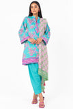 Unstitched 3-Piece Printed Khaddar Suit