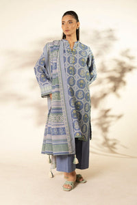 Unstitched 3-Piece Printed Khaddar Suit
