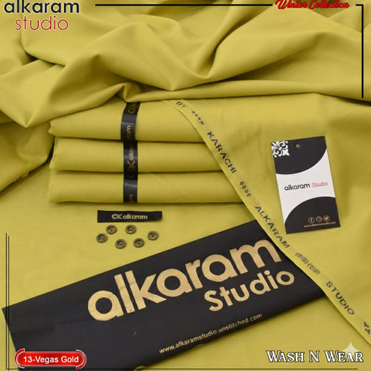 ALKARAM UNSTITCHED WINTER WASH & WEAR CODE 033