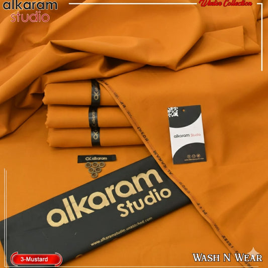 ALKARAM UNSTITCHED WINTER WASH & WEAR CODE 035