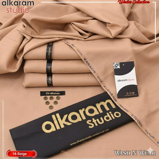 ALKARAM UNSTITCHED WINTER WASH & WEAR CODE 038
