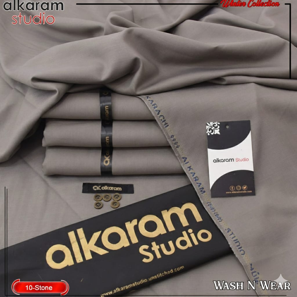 ALKARAM UNSTITCHED WINTER WASH & WEAR CODE 040