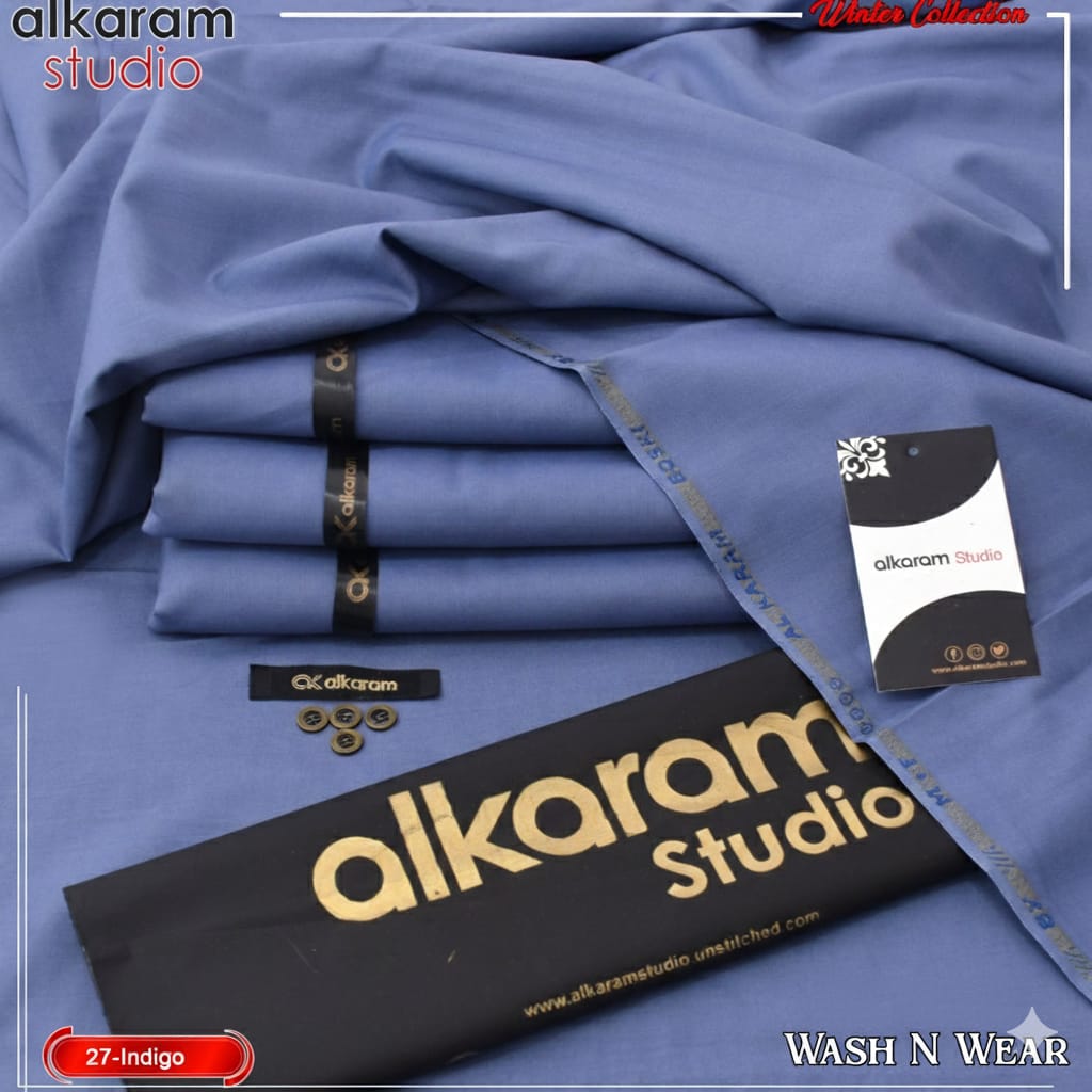 ALKARAM UNSTITCHED WINTER WASH & WEAR CODE 042