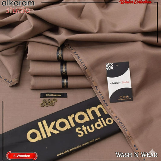 ALKARAM UNSTITCHED WINTER WASH & WEAR CODE 049