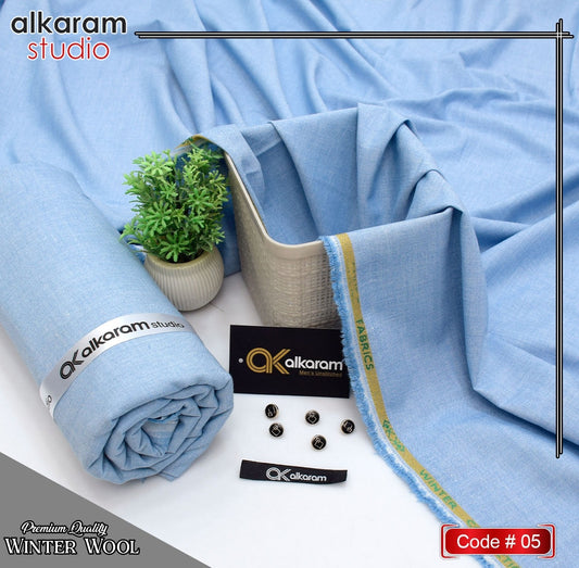 ALKARAM UNSTITCHED WINTER RUSSIAN WOOL CODE 015